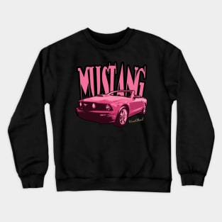 Pink Mustang T-Shirt Crewneck Sweatshirt